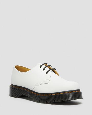 Men's Dr Martens 1461 Bex Smooth Leather Oxfords Shoes White | AU 586NWY